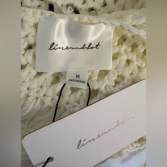 NEW w/TAGS Line & Dot Karolina White Crochet Dress Size Medium - Picture 3 of 9